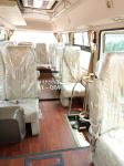 Big Passenger Coaster Star Travel Buses Durable Red With 19 Seats Capacity