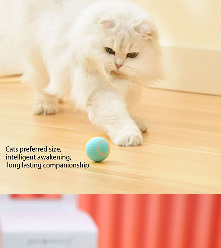 Electric Cat Toy Ball Juguetes para Gatos for Pet Cat Products in Pink and Blue Color