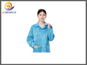 China Heat Resistant SMT Cleanroom Anti Static Products Esd Protective Clothing / Suit on sale