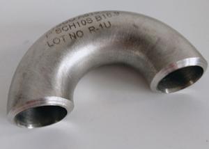 Quality 316l Stainless Steel 90 / 180 Degree 2500lbs Pipe Fittings Elbows 4 Inch wholesale