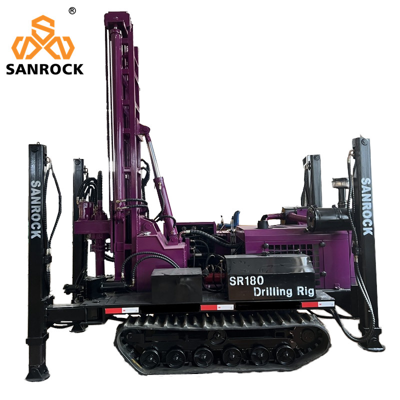 2.5km/h Travelling Speed Hydraulic Water Well Drilling Rig with BW160/10 Mud Pump