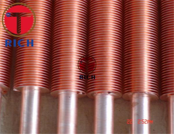 Longitudinal Heat Exchanger Coil Aluminium Copper Fin Tube Extruded Embedded