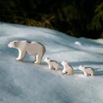 Professionally Printed Handmade Wooden Animals Beer Toy Collectible Figurines