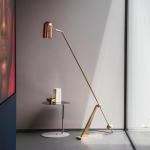 Modern Metal Brass Floor Lamp Living Room Bedroom Beside Stasis Floor Lamp(WH