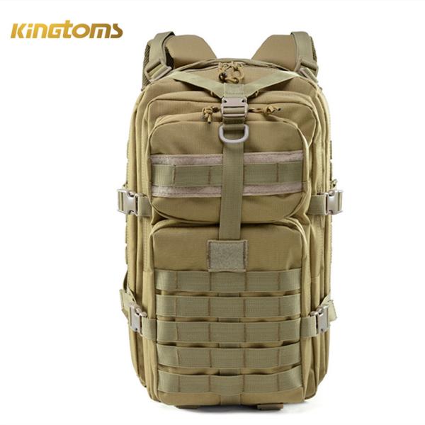 Cheap Khaki Oxford TAN Tactical Hiking Backpack Thicken 40L Camping for sale