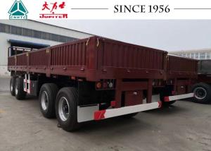 China Bulk Cargo Transport 30FT Side Wall 4 Axle Drawbar Trailer on sale