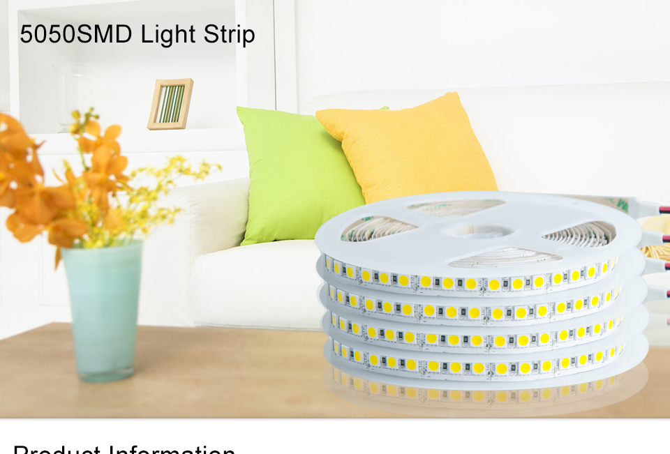 5050 SMD 5M DC 12V 24v Led Strip Lights 600LEDs Super Bright IP33 IP65 IP68