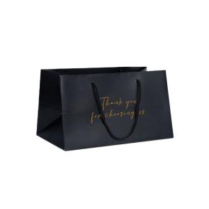 Quality Custom Printed Logo Luxury Gift Paper Bag with Your Own Logo Retail Boutique Shopping Bags wholesale