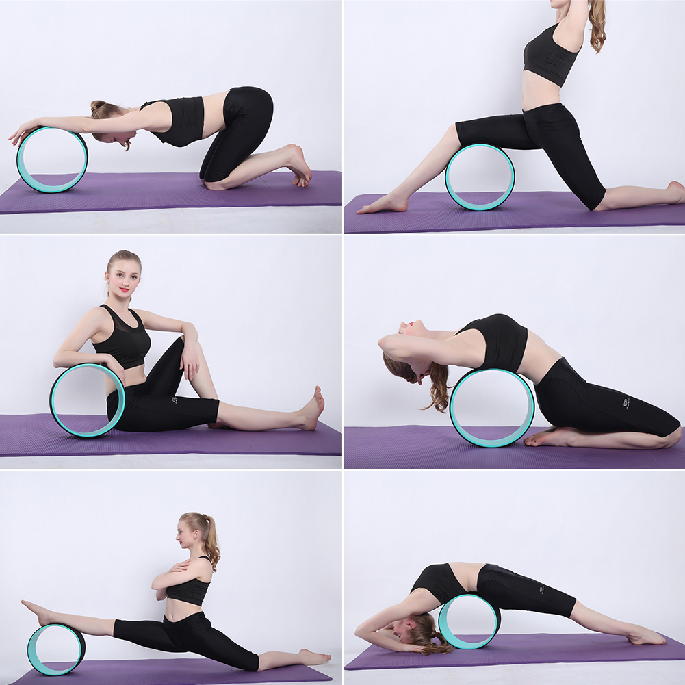 Private Label Eco Friendly Fitness Balance Adult Pu Yoga Wheel