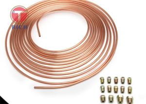 Quality 4.76X0.7mm PVF Car Galvanized Copper Pipe 25 Feet Mosquito Coil Gold wholesale