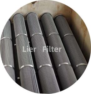 Quality 1-300Um Customized Pleated Filter Element Cartridge Stainless Steel wholesale