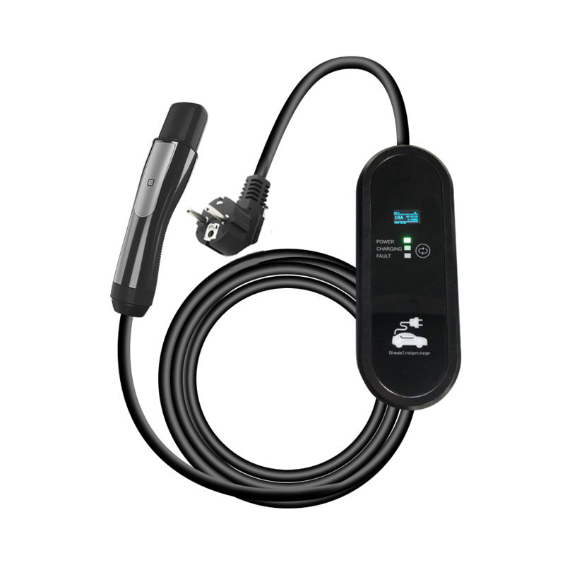 5M NACS Charging Case 3.5KW 220V for Energy EV Portable Electric Car Charging with Small Screen Convenient and Versatile