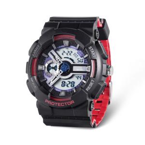 Quality LCD Digital Watch with Stainless Steel Caseback, 5ATM Water Resistant Quartz Chronograph Watch,Digital Sport Watches wholesale