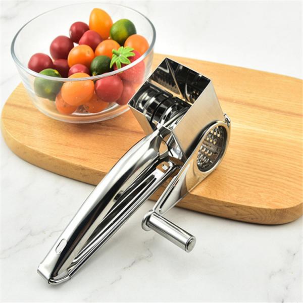 Cheese Tools Versatile Stainless Steel Cheese Grater with 4 Interchangeable