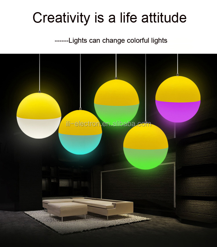 remote control colorful decorative plastic chandelier