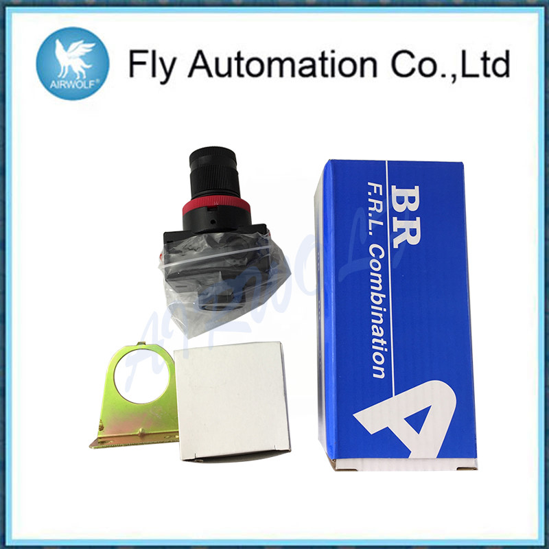 Aluminum Alloy Air Compressor Pressure Regulator Br3000 3 / 8" 0.23kg