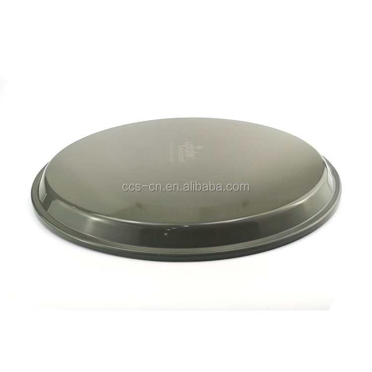73.5*60cm Nonslip Oval Plastic Tray Large Recycled Plastic Plates Rubber Serving Tray For Bar