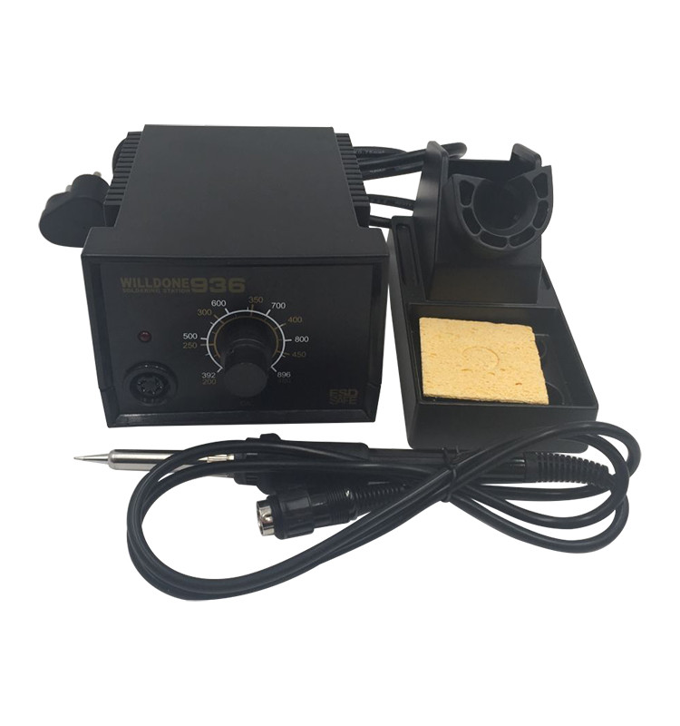 60W 936 Welder Soldering Station ESD Safe Black Color CE Certification