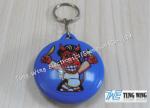 ABS Metal 4.0mm Thickness 85dB Round Music Keychain EMC