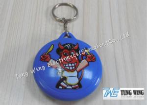 Quality ABS Metal 4.0mm Thickness 85dB Round Music Keychain EMC wholesale