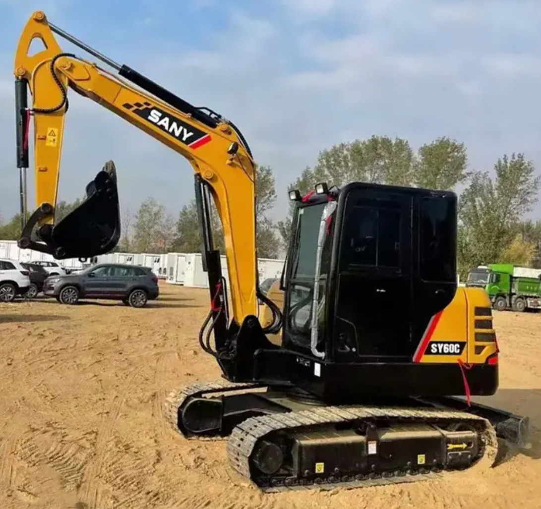 90% New Second Hand Construction Machine 5T Mini Digger Used Sany SY60C-10 Crawler Excavator