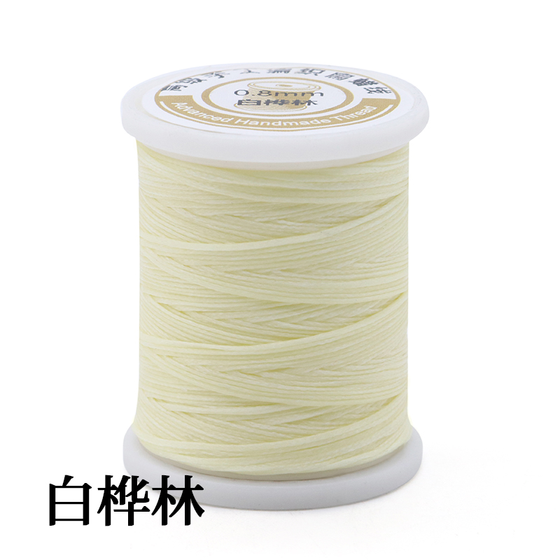 Crochet Bracelet Thread 0.8mm Strong and Durable Spun Wax Thread for Hand-stitched Knitting