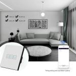 1/2/3 Gang Wireless Remote Touch Switch, Glass Panel 2 Gang 2 Way, Smart Home