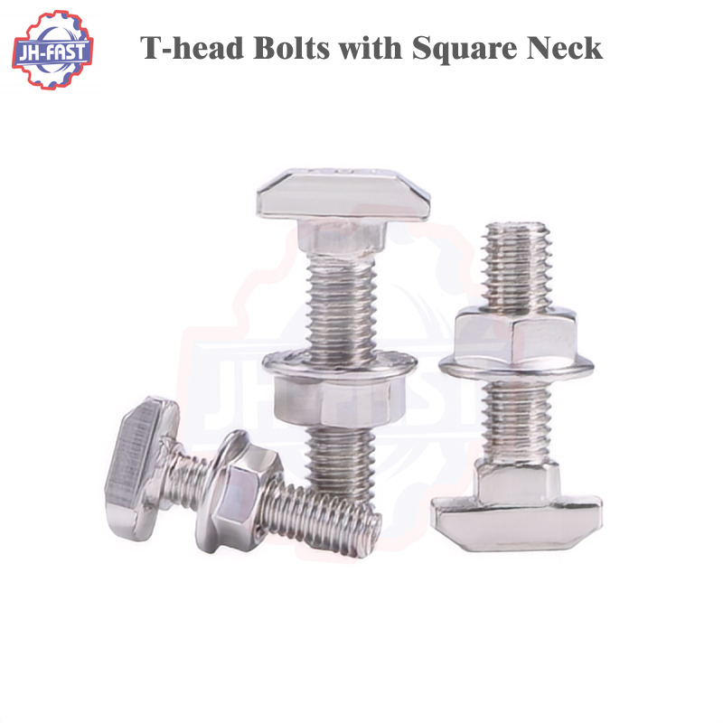 DIN Standard Custom Galvanized Zinc T-Head Bolt M6 M8 M10 M12 for Solar Panel Mounting