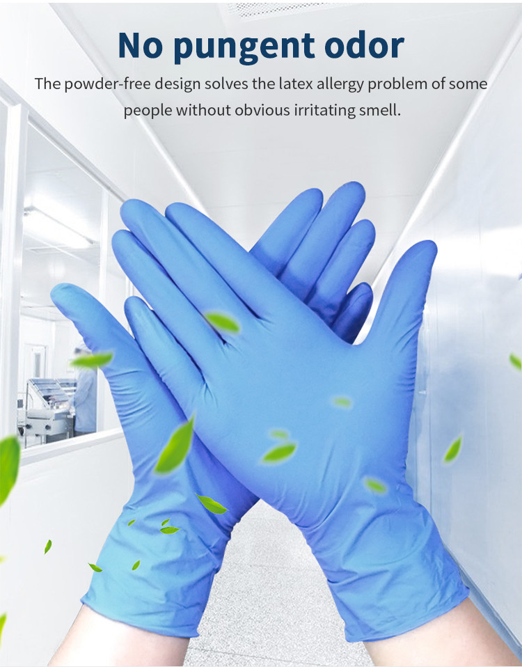 ISO CE 240mm Mechanics Disposable Nitrile Gloves Bulk Chemical Protective