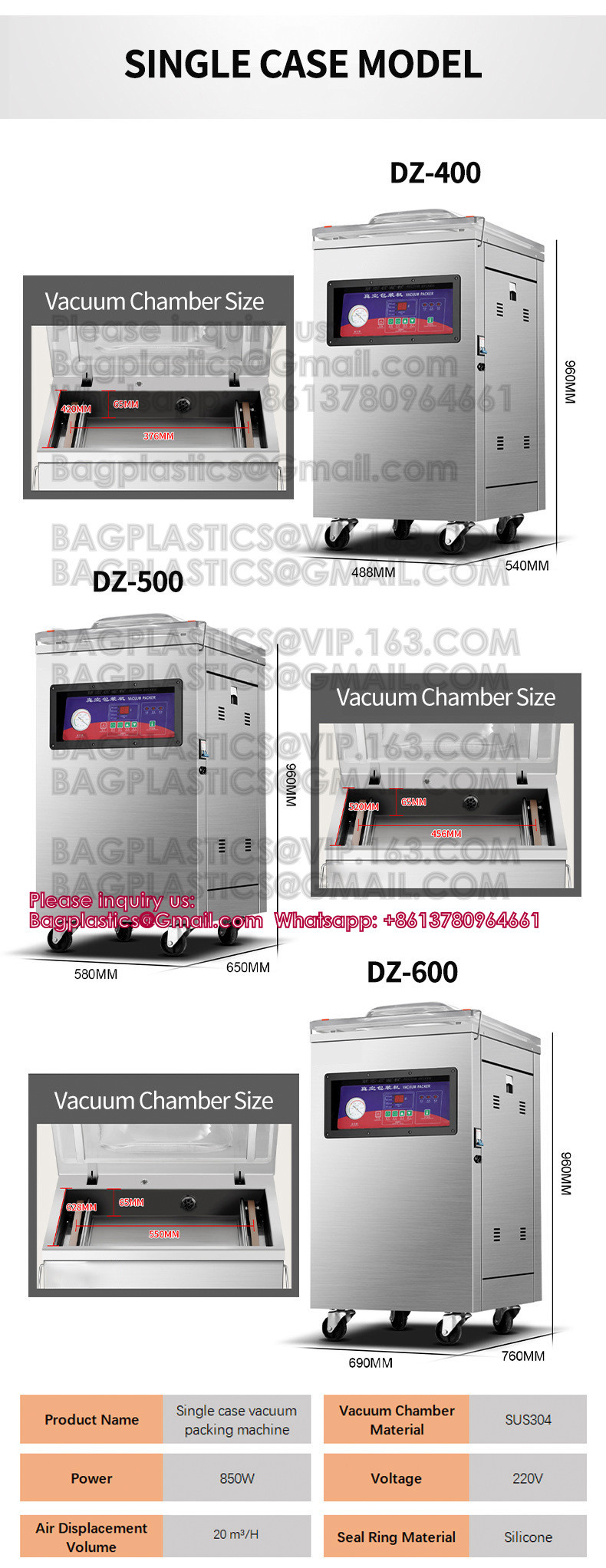 Vacuum Chamber Stainless Steel Automatic Vacuum Packer Sealing Machine Vacuum Packing Machine For Food Commercial