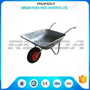 Quality Light Weight Garden Wheel Cart Galvanized Steel Rubber Wheel 80kg Weight Capacity wholesale