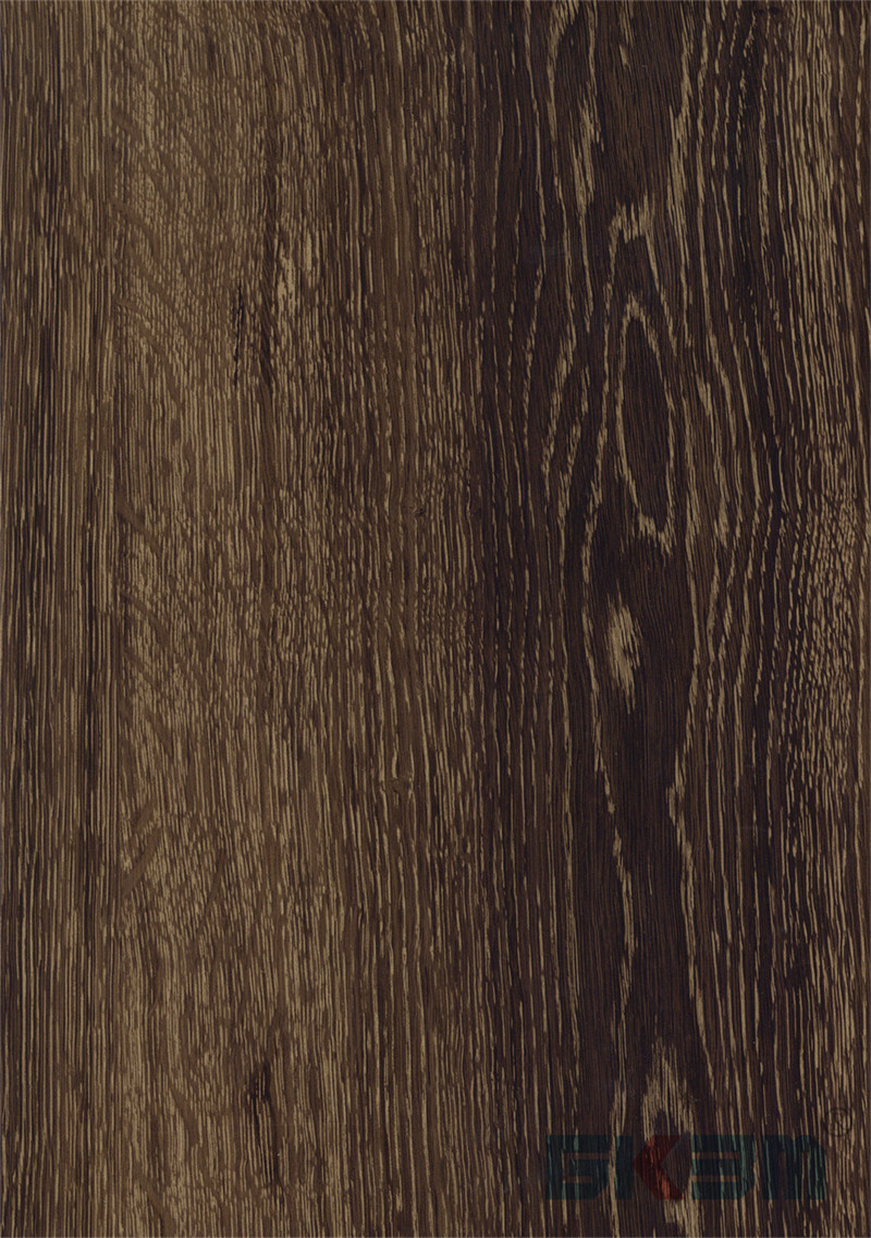 YA-M308-11 Wood Grain PVC Flooring 5mm Fire Retardant Scratch Resistance