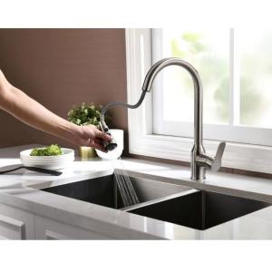 Quality Wanhai Cartridge 60cm Hose Brass Pull Down Kitchen Faucet wholesale