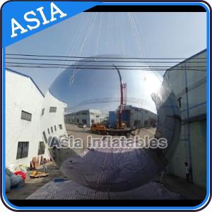 Quality Silver Customized 8m Advertising Inflatable Commercial Mirror Balloon wholesale