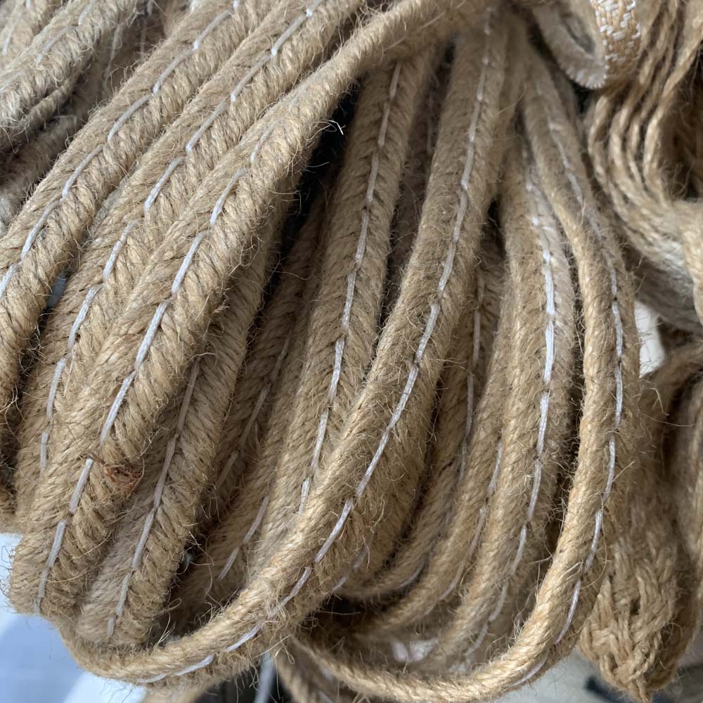 Hemp Rope Elastic Webbing Straps Woven Mesh Thickness 1mm 2mm 3mm