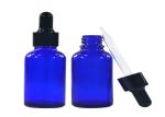 Essential Oil Brown Dropper Bottles , Oil Dropper Bottle With Aluminum Black