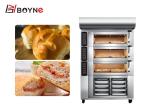 Commercial 6 Trays 16.65KW Bakery Deck Oven Easy To Clean and can baking a lot