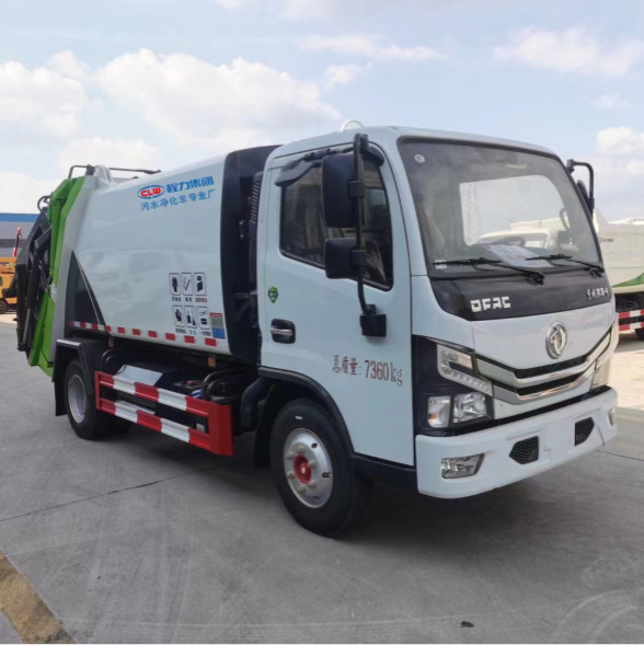 8280 Kg 5 Forward Gear Garbage Bin Cleaning Truck Kitchen Garbage Truck