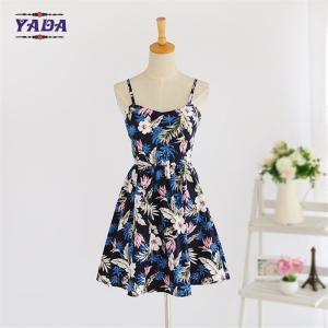 Quality Summer new lady backless beach patterns casual loose t-shirt prom dress ladies fashion clothing for sale wholesale