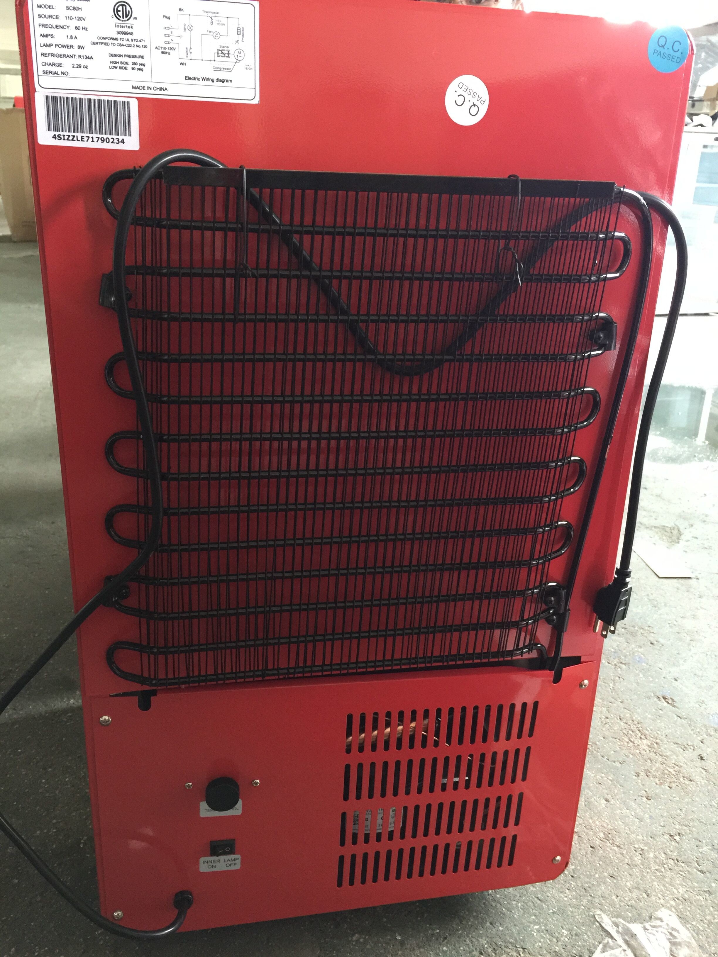 80 liters hot sale commercial refrigerator beverage cooler SC80H