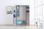 Two Door Stainless Steel Storage Cabinet Cupboard Locker High Performance For
