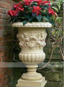 Quality Carved Granite Marble Flowerpot (YKFP-26) wholesale