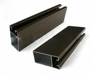 Quality Anodized Aluminum Curtain Wall Profile Champagne Color For Decoration / Industrial wholesale