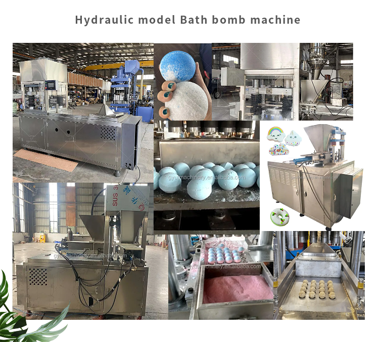Small Orders Full Automatic Bath Ball Forming Machine for Making Square Round Bath Bomb