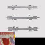 Adjustable Bracket Positioning Gauge Orthodontic Instrument Medical Stainless