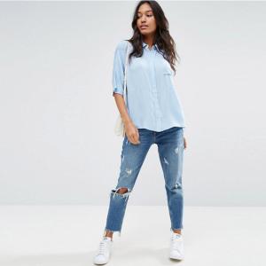 Quality 100% Viscose Women Blouse For Lady Clothing wholesale