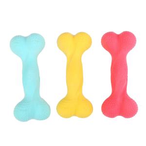 Quality TPR Foaming Interactive Dog Bone Chew Toy 73g wholesale