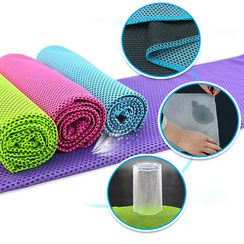 ODM 60x120 Gym Sports Microfiber Cooling Towel With Company Logo