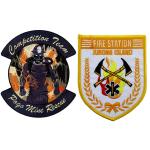 3D Embossed Fire Department Patches