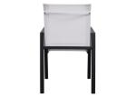 Teslin Mesh Seat Outdoor Chairs with Armrest for Restaurant Dining Use